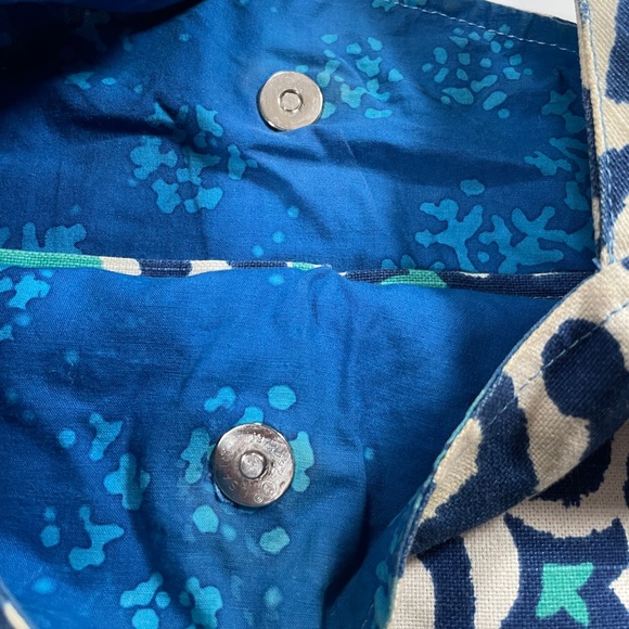 Joey and Me Handbags - Blue White Teal Adjustable Cross Body Shoulder Bag - Picture 6 of 6